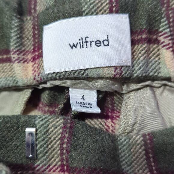 Aritzia Wilfred effortless crop plaid pant size 4 - Picture 6 of 9